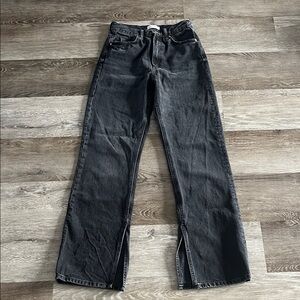 ZARA Flare Boot Cut Black Denim Jeans